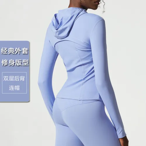 Yoga suit jacket long sleeved yoga top fitness jacket