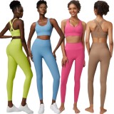 Yoga suit, women's oversized fitness suit, two-piece set