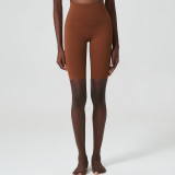 One piece stitching yoga capris, tight fitting sports and fitness shorts