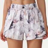 Summer sports shorts, fake two-piece fitness pants, anti glare shorts