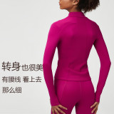 Large size slim yoga jacket fitness long sleeved jacket jacket jacket