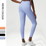 Nude yoga suit, women's shock-absorbing sports and fitness suit, oversized sports underwear