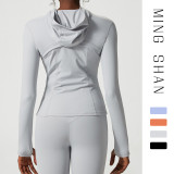 Yoga suit jacket long sleeved yoga top fitness jacket