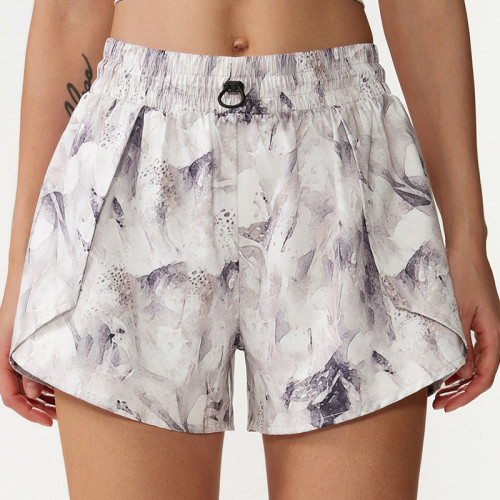 Summer sports shorts, fake two-piece fitness pants, anti glare shorts
