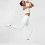 Loose yoga suit set, naked and cool fitness suit, two-piece set