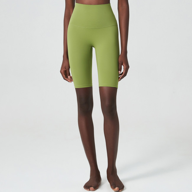 One piece stitching yoga capris, tight fitting sports and fitness shorts