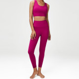Yoga suit, women's oversized sports and fitness suit, two-piece set