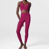 Yoga suit, women's oversized fitness suit, two-piece set