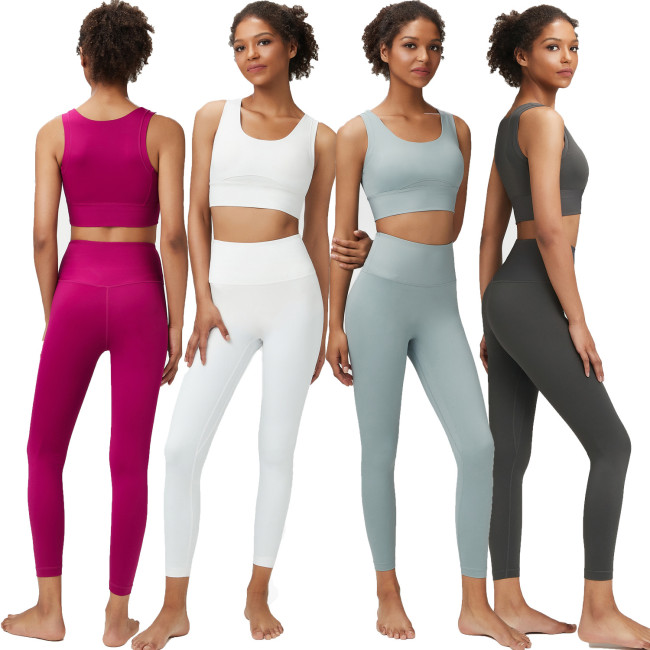 Yoga suit, women's oversized sports and fitness suit, two-piece set