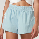 Loose sports shorts, women's quick drying fitness vacation, two pieces of shorts, anti glare yoga shorts