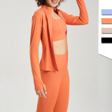 Naked yoga suit three piece fitness suit women's sportswear