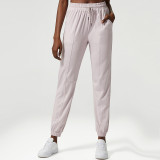 Loose fitting sports pants, elastic yoga pants, quick drying fitness pants