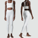 Shaping Elastic Series Yoga Suit Set for Women's Large Size Elastic Sports Suit Two Piece Set