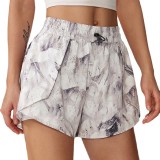 Summer sports shorts, fake two-piece fitness pants, anti glare shorts
