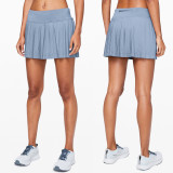 Pleated yoga short skirt for running, anti glare, quick drying, yoga, fitness, golf, sports skirt