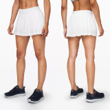 Pleated yoga short skirt for running, anti glare, quick drying, yoga, fitness, golf, sports skirt