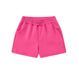 Air cotton casual stretch drawstring elastic quarter length pants high waisted yoga shorts
