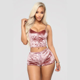 Sexy V-neck slim fit lingerie multi color two-piece set BL053