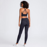LQ8697 Lulu Buttery Soft Yoga Push Up Energy Bra Super High Waist Athletic Legging Gym Fitness Set