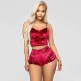 Sexy V-neck slim fit lingerie multi color two-piece set BL053