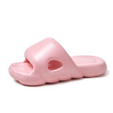 Thick soled home bathroom shower and non slip slippers for household use