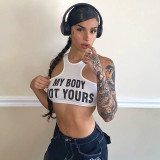 Interesting Print Tees New Arrivals Y2K Slogan Streetwear Women's Fashion