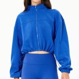 Sweatshirt jacket long sleeved sports sweatshirt