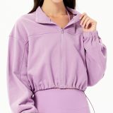Sweatshirt jacket long sleeved sports sweatshirt