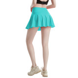 Tennis skirt, fitness skirt, anti glare running yoga pleated skirt
