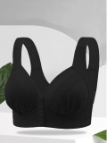 368 Front button gathered without steel rim, slim back, plus size women's bra