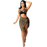 C5309 Fashion sequin sexy suspender dress