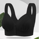 368 Front button gathered without steel rim, slim back, plus size women's bra