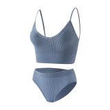 1607 Underwear Yoga Running Fitness Women's Sports Underwear Set