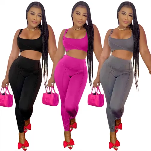 FE214 Solid Color Set Two Piece Set