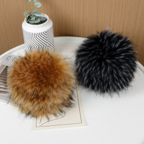 Small round bag, crossbody bag, women's imitation fur plush