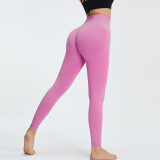 High waisted hip lifting peach pants, outdoor sports yoga clothes, quick drying yoga pants