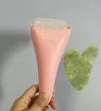 Ice roller massager for facial beauty and ice compress