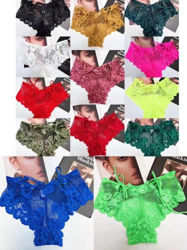 Large size lace couple breathable triangle underwear