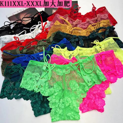 Large size lace couple breathable triangle underwear