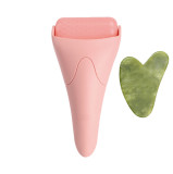 Ice roller massager for facial beauty and ice compress