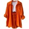 ① Orange[Including white vest]-Three piece set