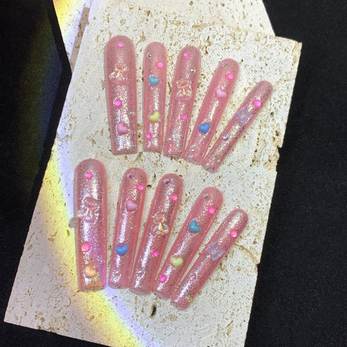 Sparkling Little Bear Cute Nail Patch