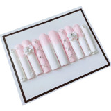 White pink three-dimensional diamond detachable armor piece