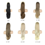 Wig, curly hair, ponytail, synthetic elastic mesh