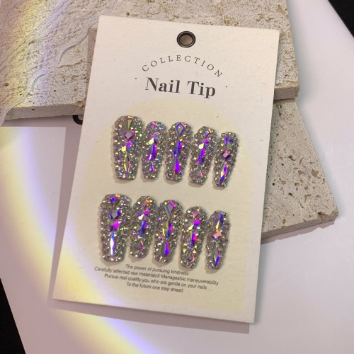 10pcs long ladder armor 3.3CMAB full diamond crystal glass diamond