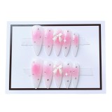 Nail Patch Internet Celebrity Popular Pink Gradient Handmade Wearing Armor