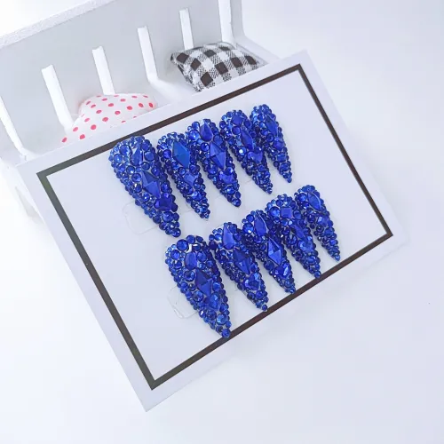 Water droplet blue diamond three-dimensional handmade phototherapy wearable armor