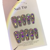 10pcs long ladder armor 3.3CMAB full diamond crystal glass diamond