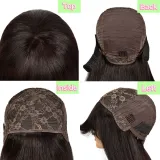 3x1 Straight Bangs BOB Wig Human Hair