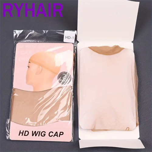 HD Wig Cap wig, stockings, lace mesh cap, 2-pack